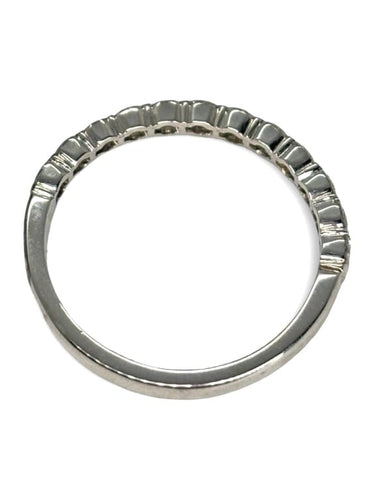 Bague 57 Demi-alliance - Bague en or blanc 18K et diamants 0,75 ct 58 Facettes 1738