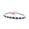 Bracelet Bracelet tennis en or blanc avec saphirs et diamants 58 Facettes 100/26 A