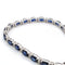 Bracelet Bracelet tennis en or blanc avec saphirs et diamants 58 Facettes 100/26 A