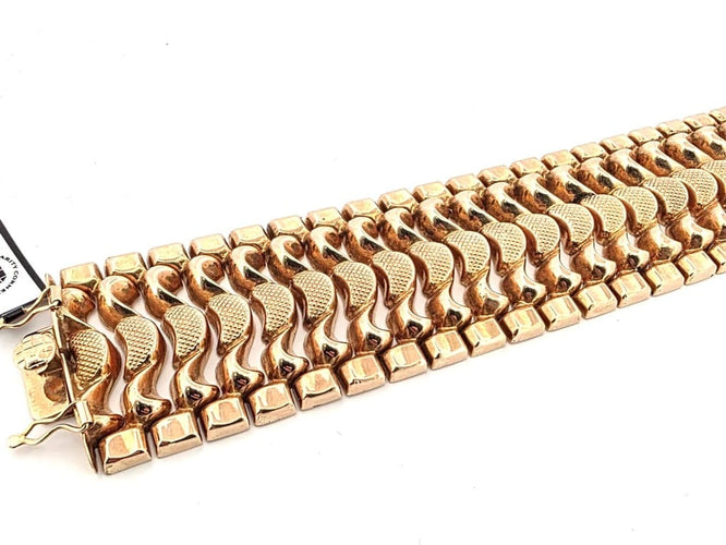 Bracelet Bracelet en or jaune 18 ct massif 58 Facettes BR ORO 18kt