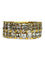 Bague 53 Alliance en or jaune 18 carats avec diamants 6 ct 58 Facettes 1682
