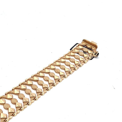 Bracelet Bracelet vintage en or jaune 18 ct massif 58 Facettes BR ORO 18kt III