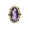 Bague 59 Bague ancienne en or jaune 14 carats au saphir Verneuil 58 Facettes 538