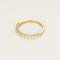 Bague 51 Demi-alliance - Bague en or jaune 18 carats et diamants 58 Facettes BAGUE-002