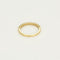 Bague 51 Demi-alliance - Bague en or jaune 18 carats et diamants 58 Facettes BAGUE-002