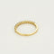 Bague 51 Demi-alliance - Bague en or jaune 18 carats et diamants 58 Facettes BAGUE-002
