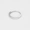 Bague 51 Demi-alliance - Bague en or blanc 18 carats et diamants 58 Facettes BAGUE-001