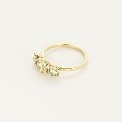 Bague 50.5 Bague jarretière en or jaune et diamants 58 Facettes EDSR-5
