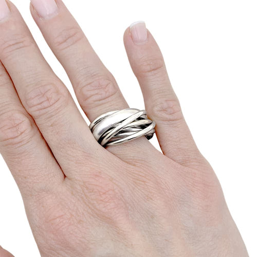 Bague 54 Bague Pomellato,"Mille cercles", or blanc. 58 Facettes 35426