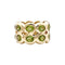 Bague 52 Bague bandeau or jaune et péridots. 58 Facettes 35437
