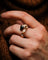 Bague 54 Bulgari Serpenti Viper - Bague en or rose, diamants et onyx 58 Facettes A11958