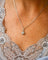 Pendentif Pendentif solitaire - Pendentif en or blanc 750 et diamant 58 Facettes A10544