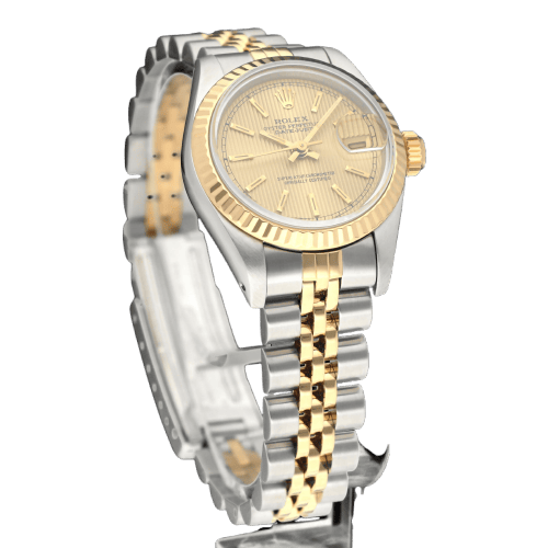 Montre Rolex Lady-Datejust 69173 - Montre en or et acier, cadran Tapestry (1986) 58 Facettes ROL/LDJ/624