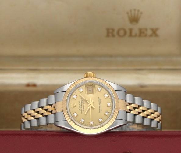 Montre Rolex Lady-Datejust 69173G - Montre dame automatique acier et or 26 mm 58 Facettes ROL/LDJ/610