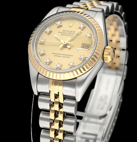 Montre Rolex Lady-Datejust 69173G - Montre dame automatique acier et or 26 mm 58 Facettes ROL/LDJ/610