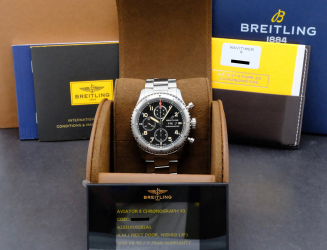 Montre Breitling Aviator 8 A13316 - Montre automatique en acier 43 mm 58 Facettes BTL/NVT/092