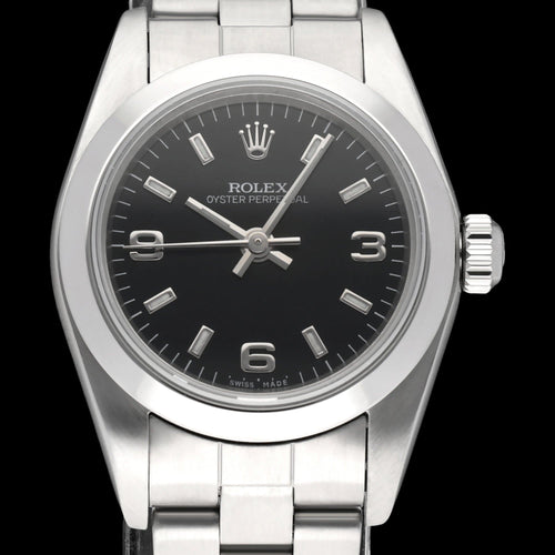 Montre Rolex Oyster Perpetual Lady 76080 - Montre 26 mm en acier 58 Facettes ROL/OOP/214