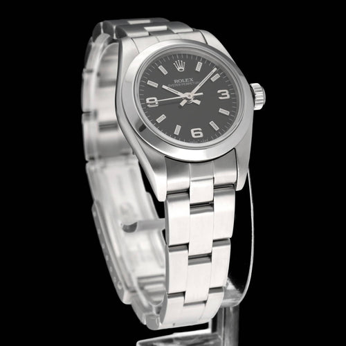 Montre Rolex Oyster Perpetual Lady 76080 - Montre 26 mm en acier 58 Facettes ROL/OOP/214