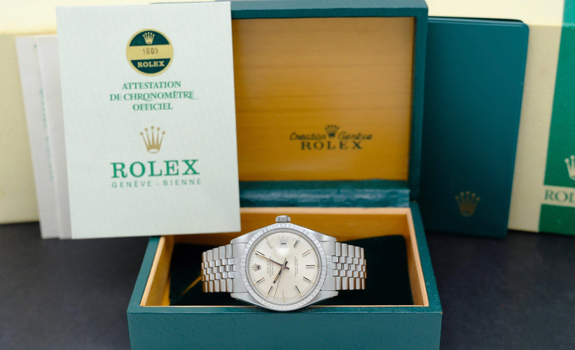 Montre Rolex Datejust 1603 - Montre automatique en acier 36 mm 58 Facettes ROL/DJ1/1355