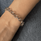 Bracelet Rosato - Bracelet maille rolò carrée en or blanc 18 ct 58 Facettes 40710