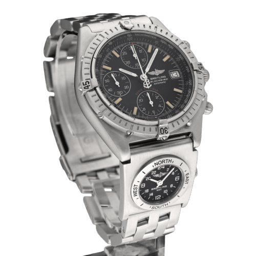 Montre Breitling Chronomat Blackbird UTC - Montre automatique en acier 39 mm 58 Facettes BTL/CHM/208