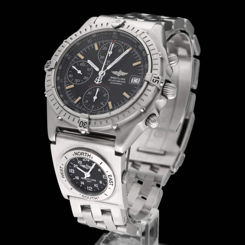 Montre Breitling Chronomat Blackbird UTC - Montre automatique en acier 39 mm 58 Facettes BTL/CHM/208