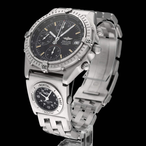 Montre Breitling Chronomat Blackbird UTC - Montre automatique en acier 39 mm 58 Facettes BTL/CHM/208