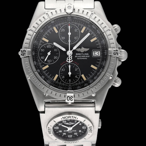 Montre Breitling Chronomat Blackbird UTC - Montre automatique en acier 39 mm 58 Facettes BTL/CHM/208