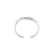 Bracelet Bracelet jonc ouvert multifils en or blanc 18 ct et diamants 58 Facettes 31275