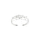 Bracelet Bracelet jonc ouvert multifils en or blanc 18 ct et diamants 58 Facettes 31275