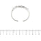 Bracelet Bracelet jonc ouvert multifils en or blanc 18 ct et diamants 58 Facettes 31275