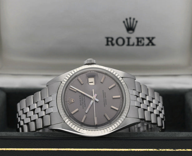 Montre Rolex Datejust réf. 1601 - Montre automatique acier cadran violet (1968) 58 Facettes
