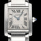 Montre Cartier Tank Française - Montre dame quartz en acier 20 mm 58 Facettes CRT/TNK/005