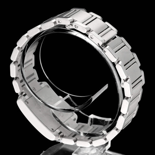 Montre Cartier Tank Française - Montre dame quartz en acier 20 mm 58 Facettes CRT/TNK/005