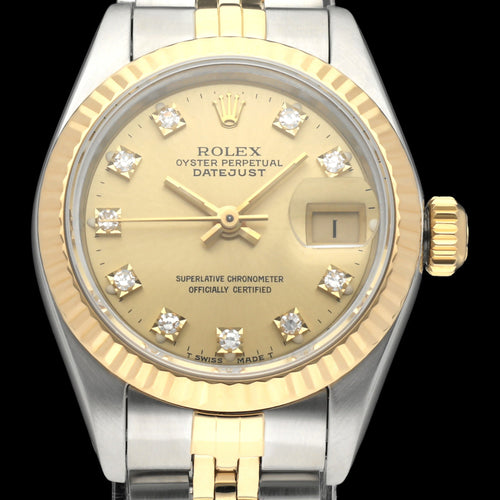 Montre Rolex Lady-Datejust 69173G - Montre dame automatique 26 mm or/acier 58 Facettes ROL/LDJ/618