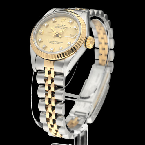 Montre Rolex Lady-Datejust 69173G - Montre dame automatique 26 mm or/acier 58 Facettes ROL/LDJ/618