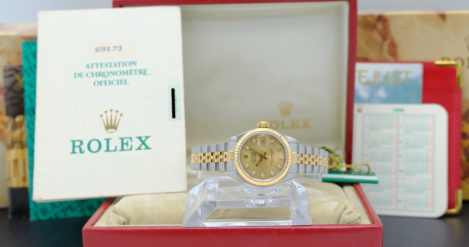 Montre Rolex Lady-Datejust 69173G - Montre dame automatique 26 mm or/acier 58 Facettes ROL/LDJ/618