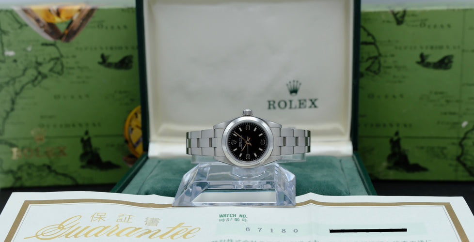 Montre Rolex Oyster Perpetual Lady 26 - Montre acier réf. 67180 (1995) 58 Facettes ROL/OOP/216
