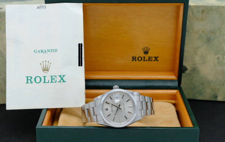 Montre Rolex Oyster Precision - Montre acier réf. 6694 (1990), boîte et papiers 58 Facettes ROL/OPR/189