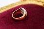 Bague 54 Bague ronde en or jaune 750 et platine sertie de diamants 58 Facettes 250580