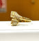 Bague Toi et Moi cœur en or jaune 18 ct et diamants 58 Facettes 90109-AC11889