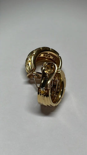 Boucles d'oreilles Cartier Panthère - Boucles d'oreilles en or jaune 18 carats et diamants 58 Facettes C15