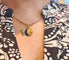 Pendentif Pendentif poisson en émail et or jaune 18 carats 58 Facettes 75FE89168279429784CCCA8166F1DE4E