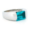 Bague 55 Bague topaze taille émeraude en or blanc 18k 58 Facettes 374B3F36E13D4AC198553A53CCF702BE