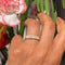 Bague 55 Bague triple rangée en or 18k et diamants taille brillant 58 Facettes 6A91382035AA4DC5AD445D0F0F3D5240