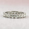 Bague 56 Alliance vintage - Bague en platine et diamants naturels, taille 56 58 Facettes 90596-AC12405