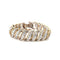 Bracelet Bracelet années 1940-1950 en platine et or avec diamants 58 Facettes 34/26 E