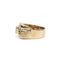 Bague 59 Bague tank en or rose et platine avec diamant 58 Facettes 260069R