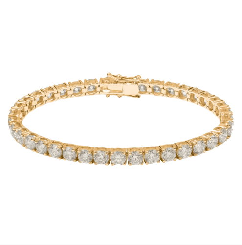 Bracelet Bracelet tennis en or jaune et diamants 3,10 ct 58 Facettes 269291