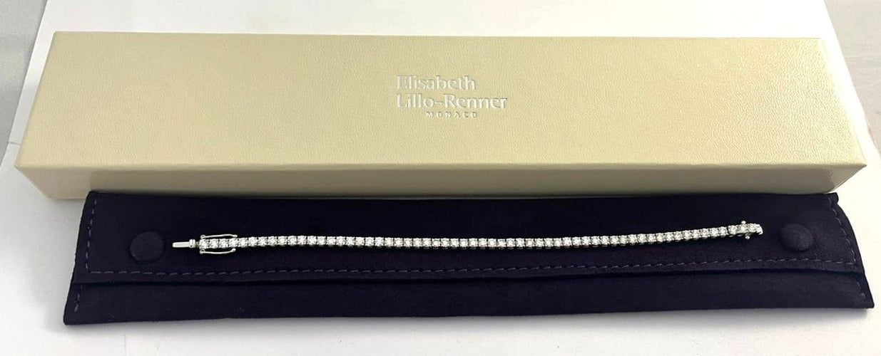 Bracelet Bracelet tennis en or blanc et diamants 4,76 carats 58 Facettes 269287